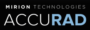 Mirion Technologies logo featuring the word ACCURAD, with 'RAD' in blue.